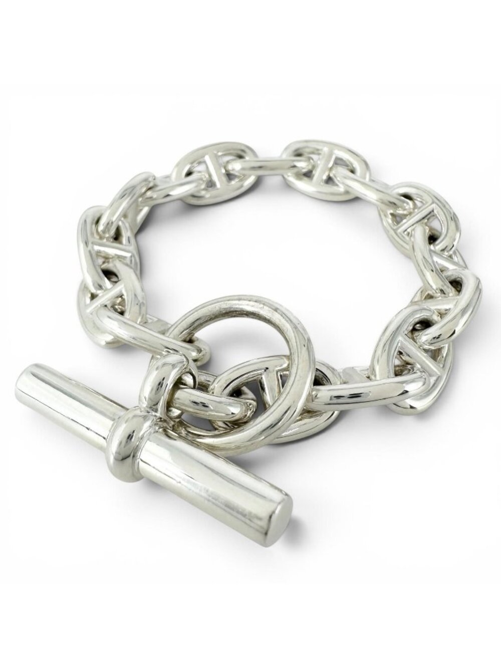 Hermes Chaine D'ancre PM 15 Links Bracelet Silver
